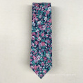 Chinesischer Lieferant Ihre eigene Marke Baumwolldruck Mens Floral Tie